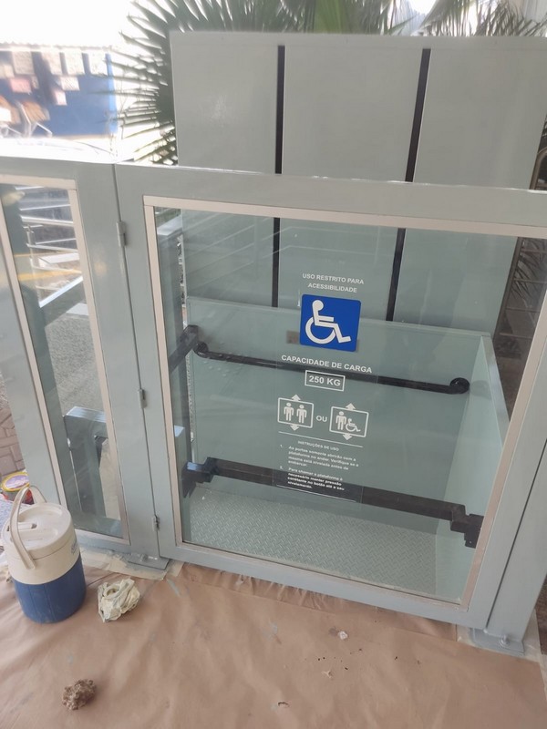 PINTURA PLATAFORMA ELEVATÓRIA MONTE AZUL PAULISTA-SP